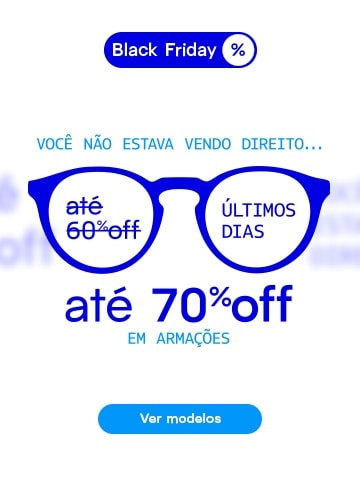 Black Friday LIVO: até 70%off em armações!