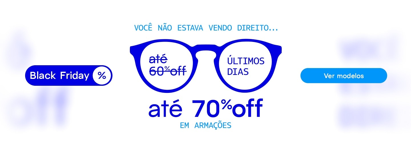 Black Friday LIVO: até 70%off em armações!