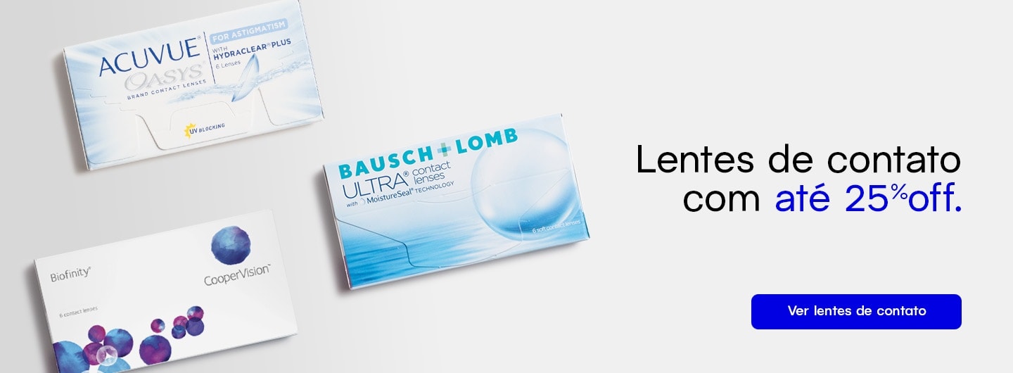 Lentes de Contato com até 25%OFF! Garanta as suas.