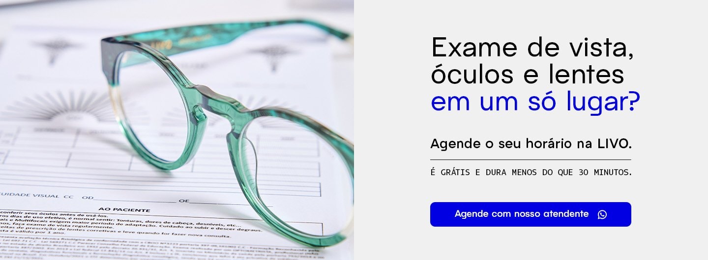 Renove seu grau nas lojas LIVO! Agende sua consulta.