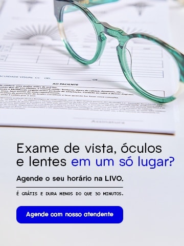 Renove seu grau nas lojas LIVO! Agende sua consulta.