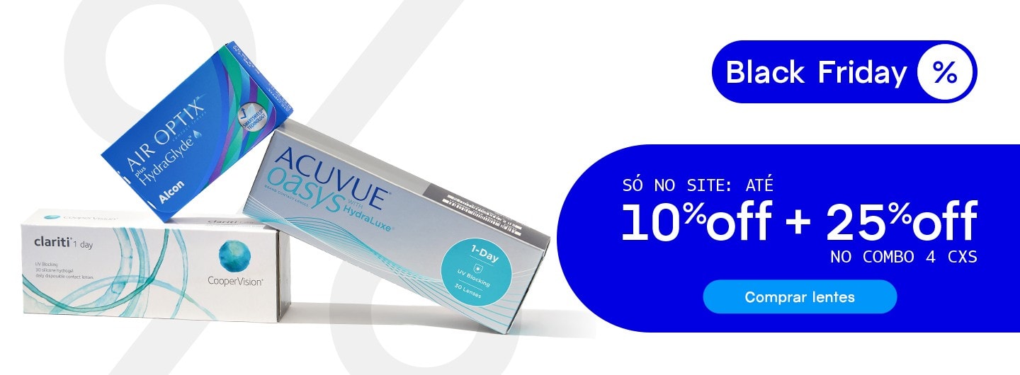Black Friday no Site LIVO: lentes de contato com até 10%off + 25%off nos combos!