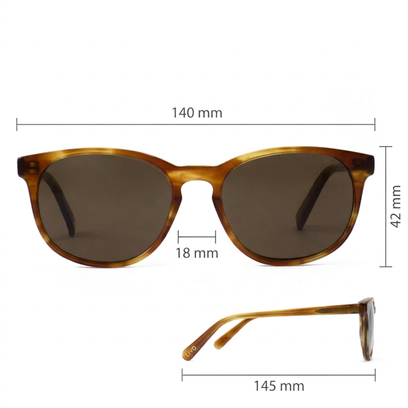 Dimensões Óculos Livo Edu - Demi Ruivo