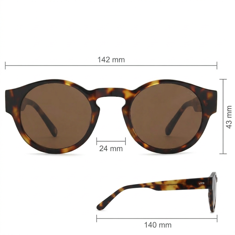 Dimensões Óculos Livo Jules - Demi Classico