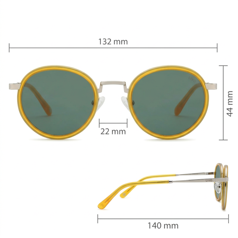 Dimensões Óculos Livo Mica - Siciliano