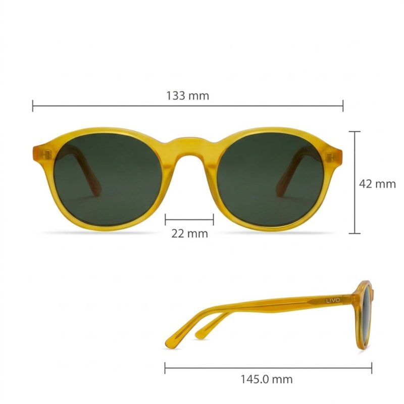 Dimensões Óculos Livo Octavio - Siciliano