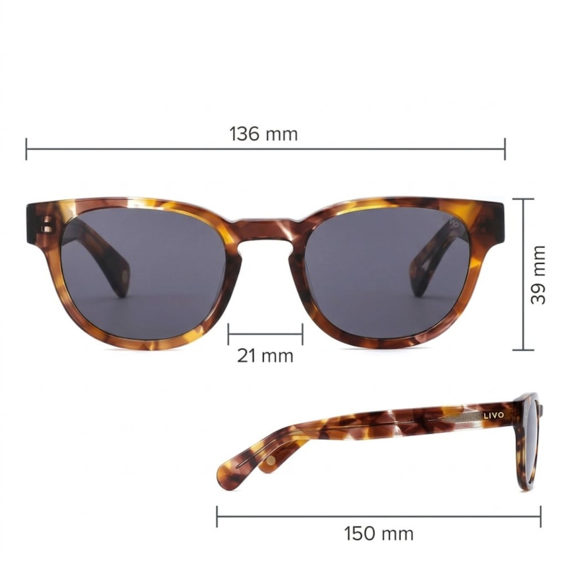 Dimensões Óculos Livo Sasha - Demi Amarelo