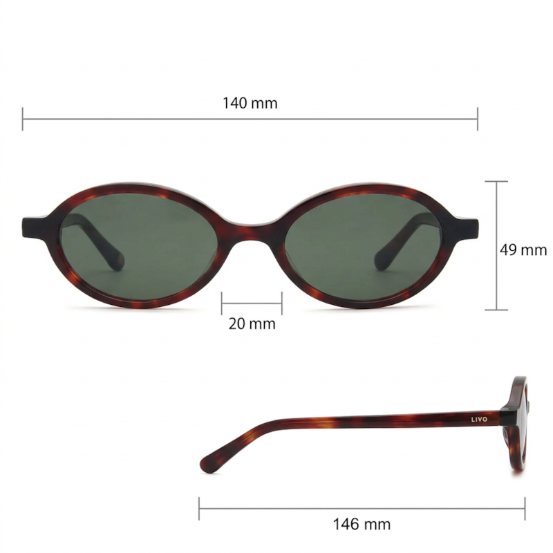 Dimensões Óculos Livo Julieta - Demi Vermelho