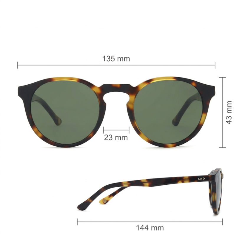 Dimensões Óculos Livo Armando - Demi Classico