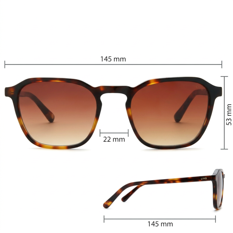 Dimensões Óculos Livo Marco - Demi Classico