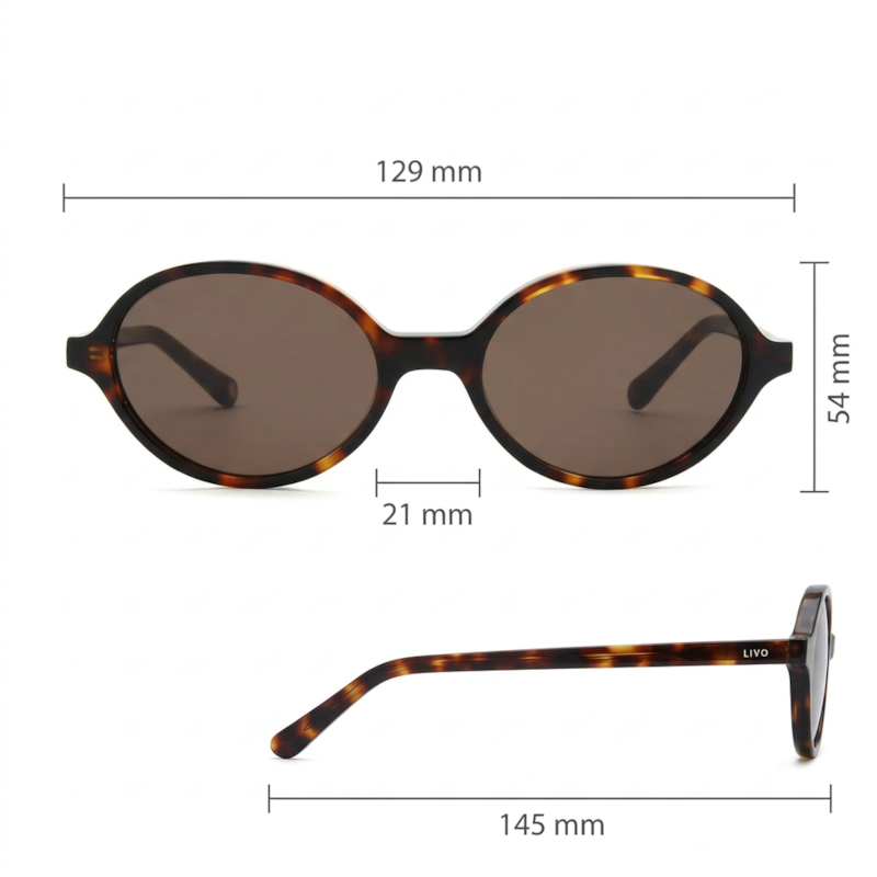 Dimensões Óculos Livo CHER - DEMI CLÁSSICO