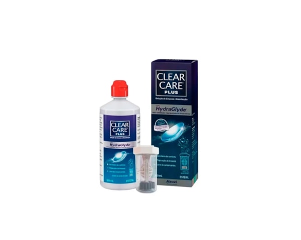Clear Care Plus com Hydraglyde - Solução para limpeza de lentes de contato Clear Care Plus com Hydraglyde - Solução para limpeza de lentes de contato