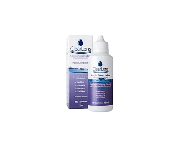 Clearlens 120 ml - Solução conservadora para lentes de contato Clearlens 120 ml - Solução conservadora para lentes de contato
