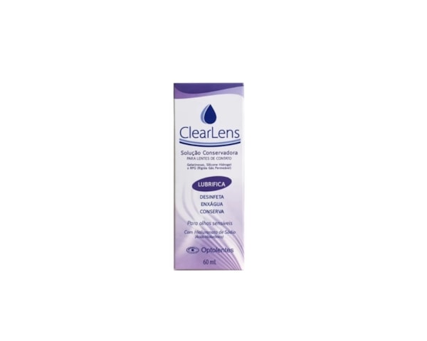 Clearlens 60 ml - Solução conservadora para lentes de contato Clearlens 60 ml - Solução conservadora para lentes de contato