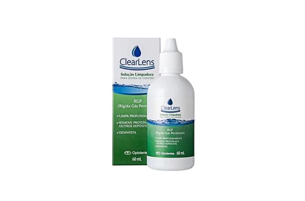 Clearlens 60 ml - Solução limpadora para lentes de contato RGP-foto-do-produto-0