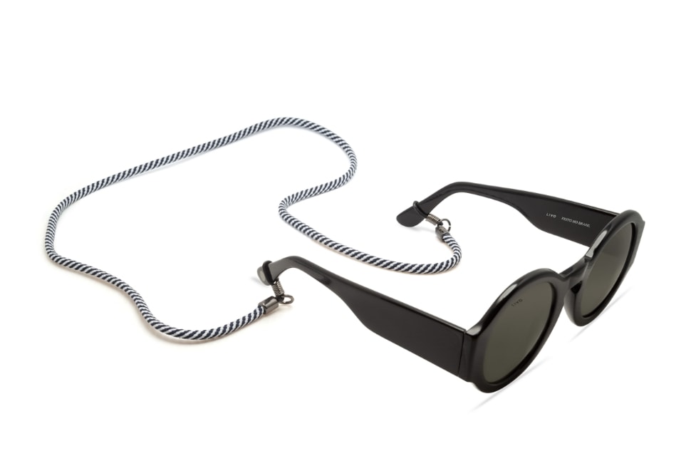 Cordinha Nautica Azul + Branco