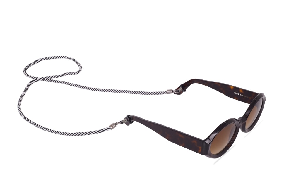 Cordinha Nautica Preta + Branco