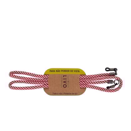 Cordinha Nautica Vermelha + Branco