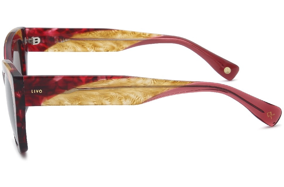 Dália - Demi Vermelho + Bege