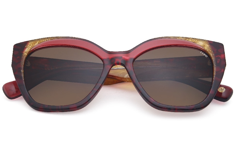 Dália - Demi Vermelho + Bege