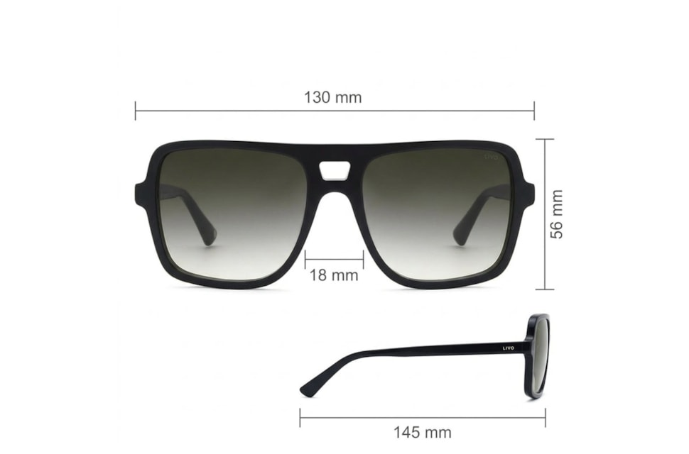 ELVIS - PRETO + LENTE VERDE