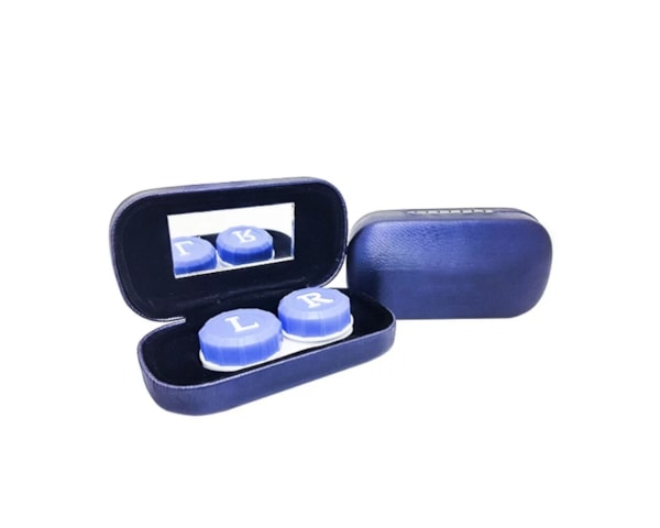 Estojo portátil com espelho para lentes de contato - Mini Estojo Estojo portátil com espelho para lentes de contato - Mini Estojo