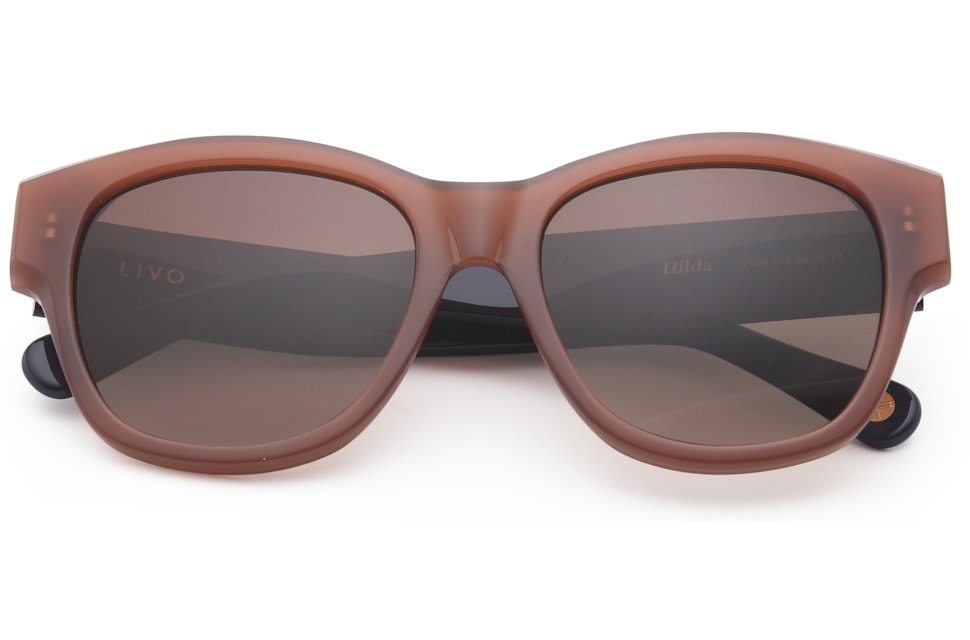 Hilda - Marrom + Azul Marinho