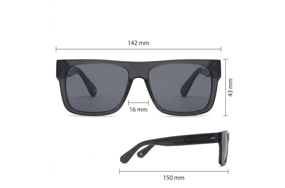 Italo - Cinza Escuro Cristal