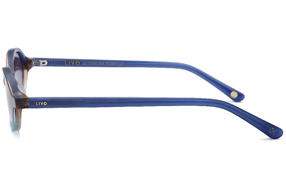 Julieta - Marrom Degradê + Azul