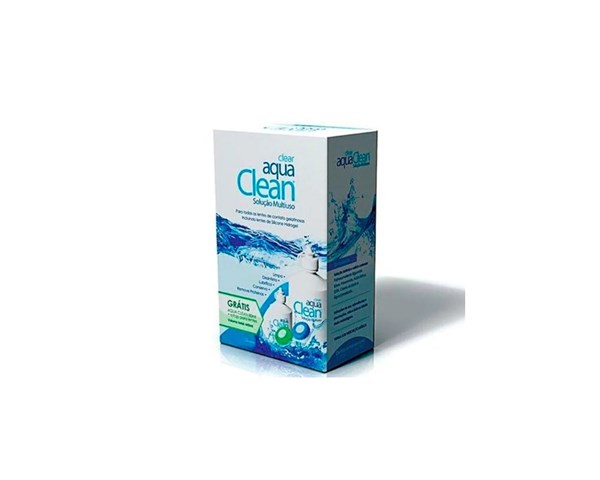Kit Aqua Clean 440 ml - Solução Multiuso para lentes de contato Kit Aqua Clean 440 ml - Solução Multiuso para lentes de contato