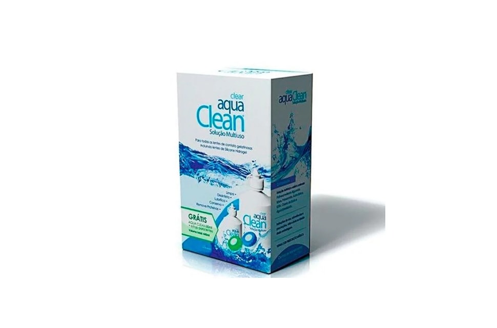 Kit Aqua Clean 440 ml - Solução Multiuso para lentes de contato