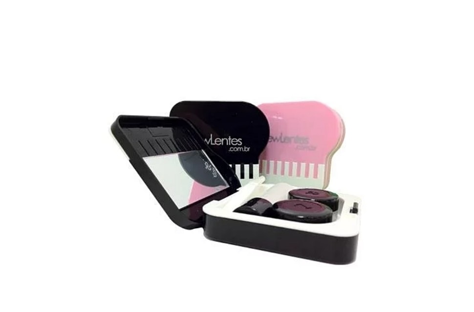 Kit portátil para lentes de contato modelo Piano A-907