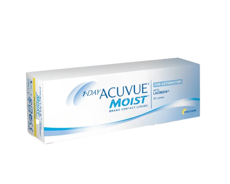 Informação técnica Lentes de Contato 1-Day Acuvue Moist Astigmatism