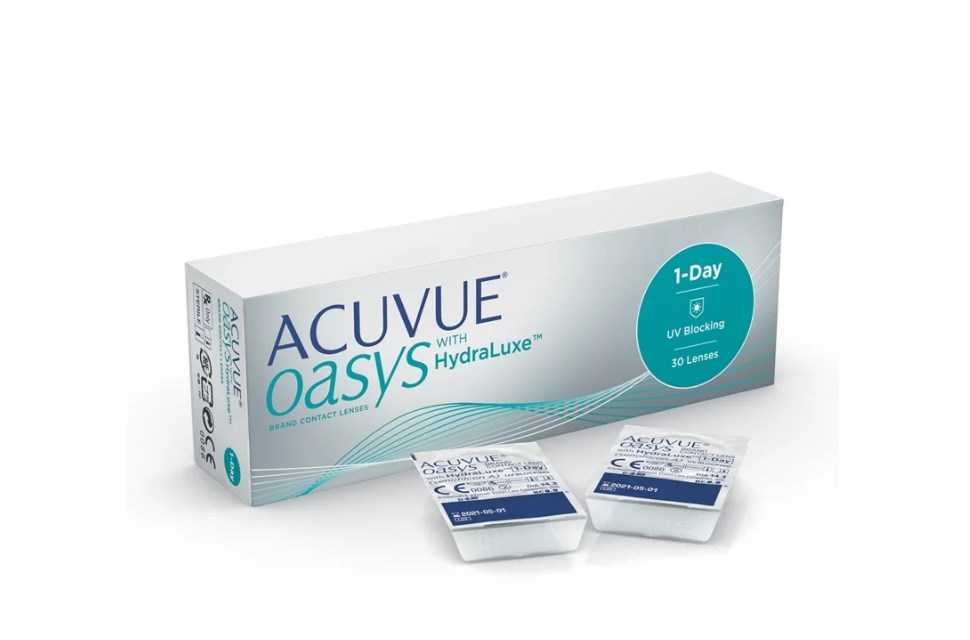 Informação técnica Lentes de Contato Acuvue Oasys 1-Day com Hydraluxe