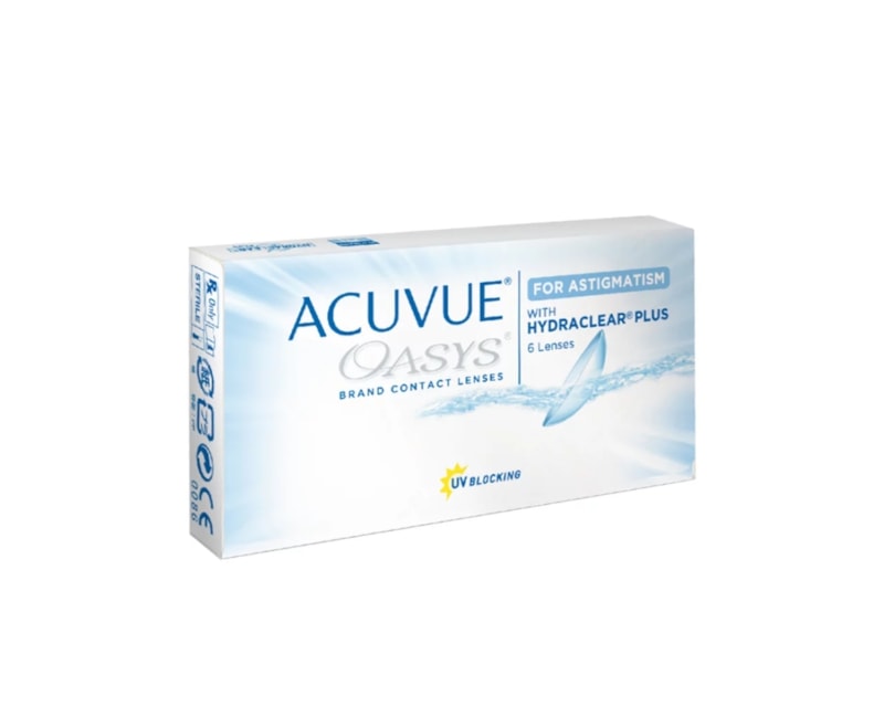 Informação técnica Lentes de Contato Acuvue Oasys Astigmatismo