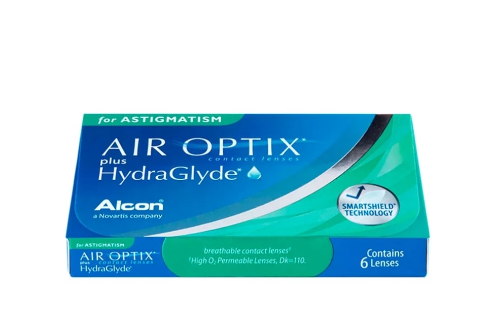Lentes de Contato Air Optix Plus Hydraglyde Astigmatism