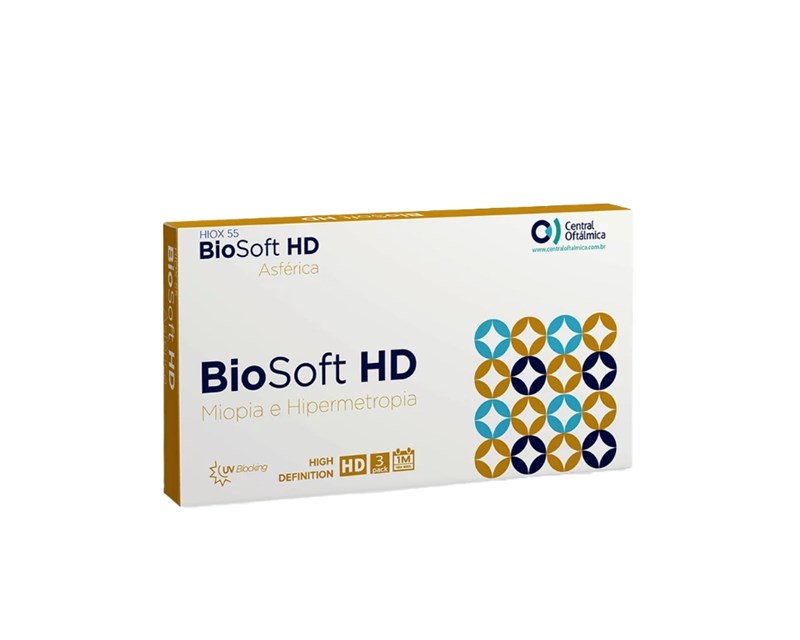 Informação técnica Lentes de contato Biosoft Asférica HD