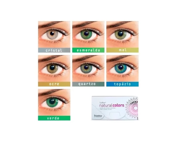 Lentes de Contato Colorida Solflex Natural Colors - COM GRAU Lentes de Contato Colorida Solflex Natural Colors - COM GRAU