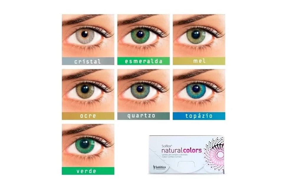 Lentes de Contato Colorida Solflex Natural Colors - COM GRAU