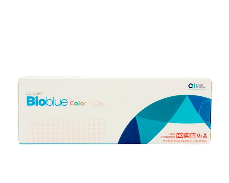 Lentes de contato coloridas Bioblue Color 1-Day - Com grau - 1