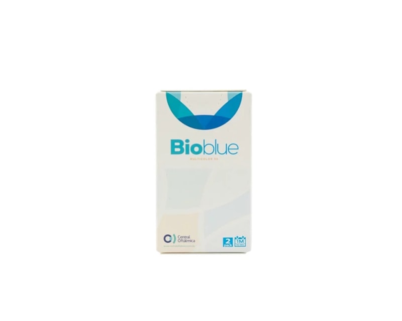 Lentes de contato coloridas Bioblue Multicolor 55 - Sem grau - 1