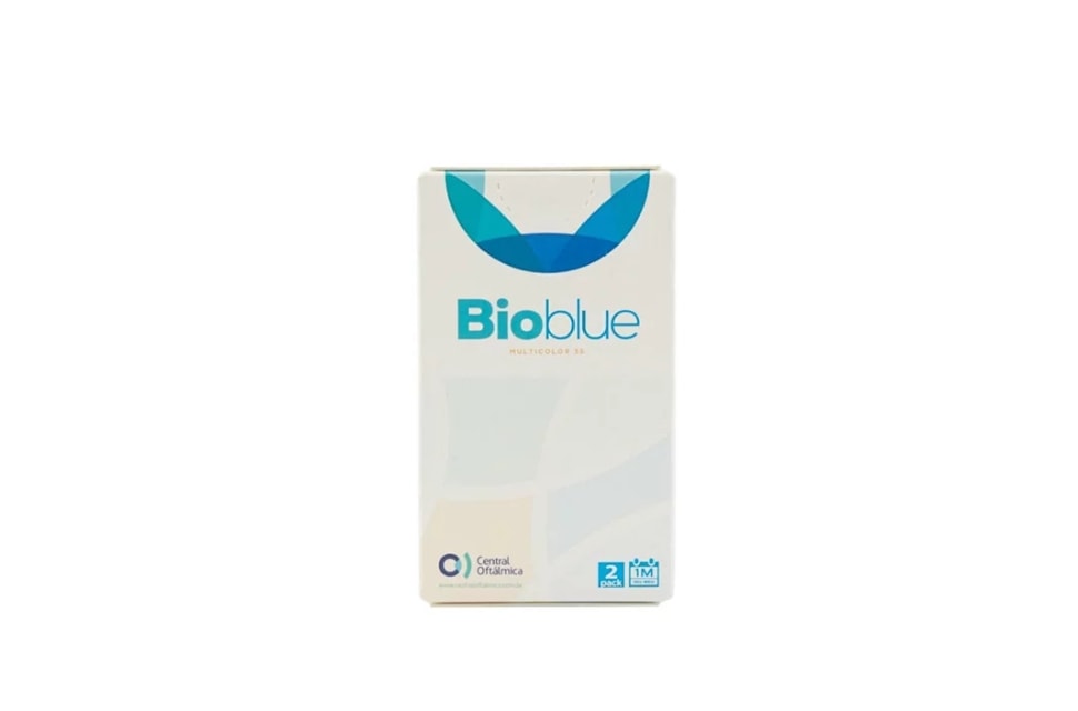 Lentes de contato coloridas Bioblue Multicolor 55 - Sem grau