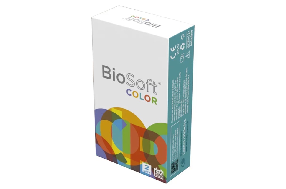 Lentes de contato coloridas Biosoft Color Phantom - Amarela
