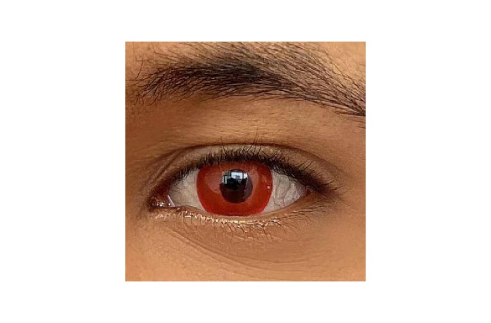 Lentes de contato coloridas Biosoft Color Phantom - Vermelha