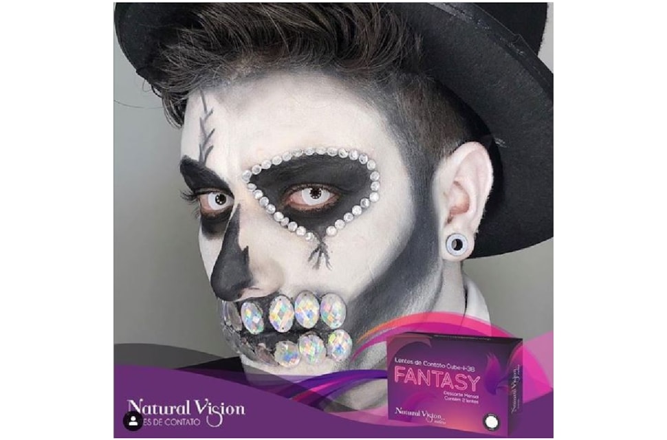 Lentes de contato coloridas Fantasy Halloween - Branca