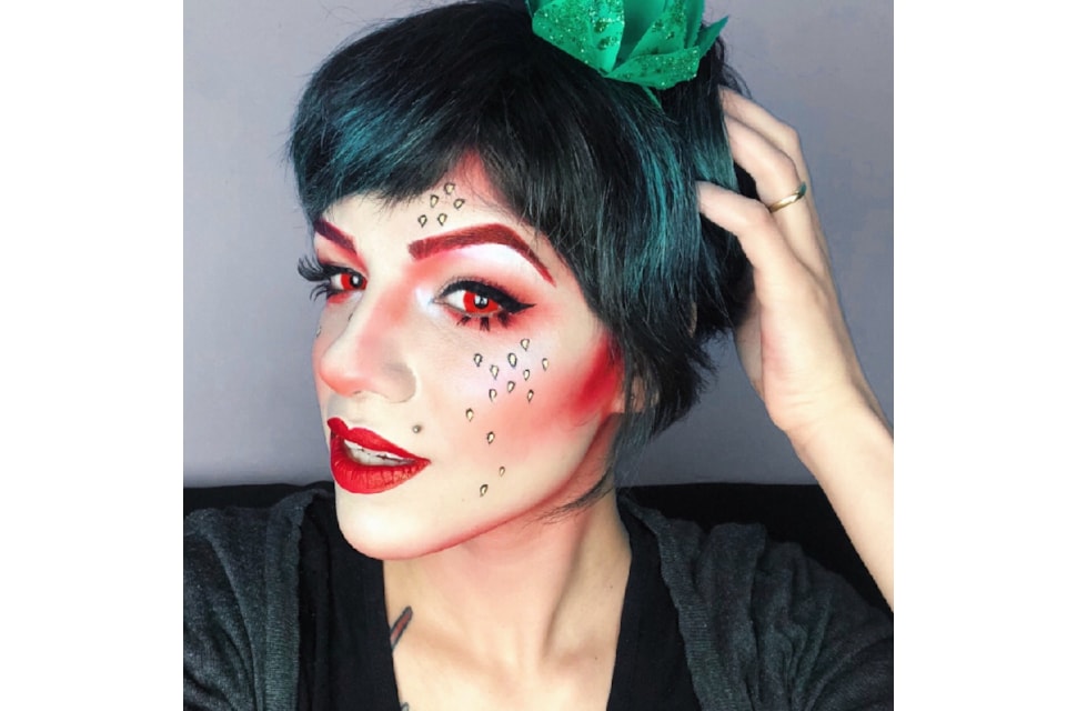 Lentes de contato coloridas Fantasy Halloween - Vermelha