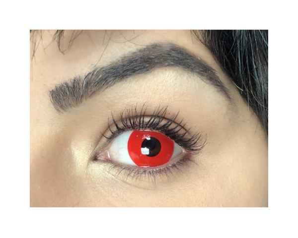 Lentes de contato coloridas Fantasy Halloween - Vermelha