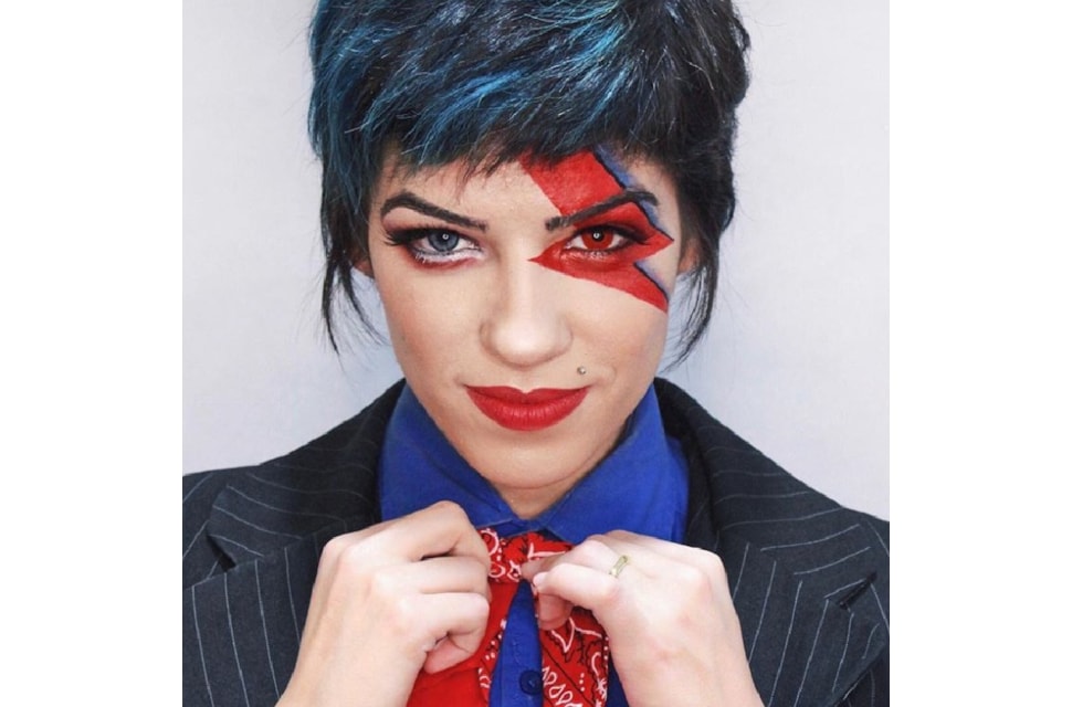 Lentes de contato coloridas Fantasy Halloween - Vermelha