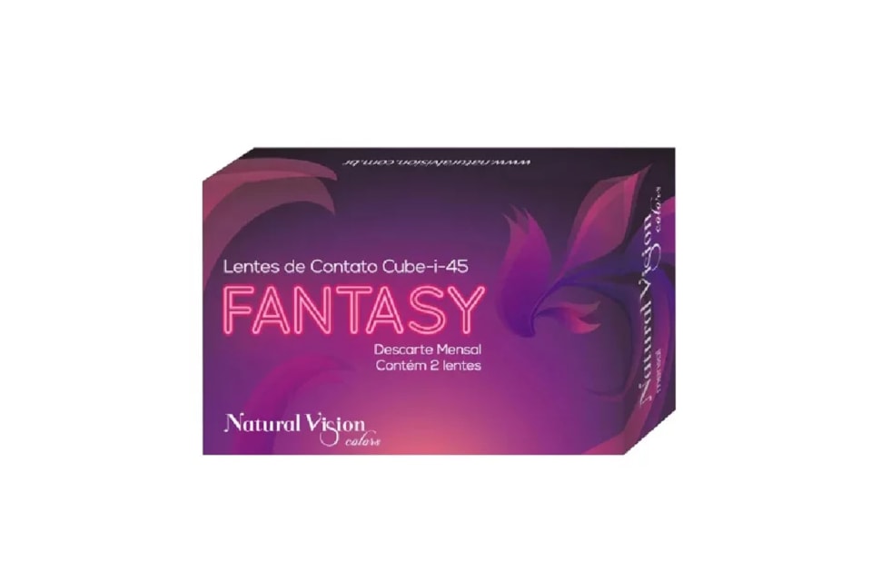 Lentes de contato coloridas Fantasy Halloween - Vermelha