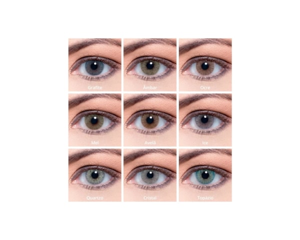 Lentes de contato coloridas Hidrocor - Kit sem grau Lentes de contato coloridas Hidrocor - Kit sem grau
